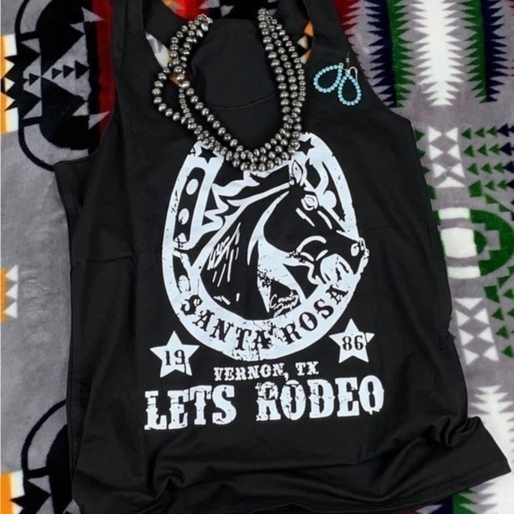 Western Rodeo Graphic Tank Top - Picture 1 of 1